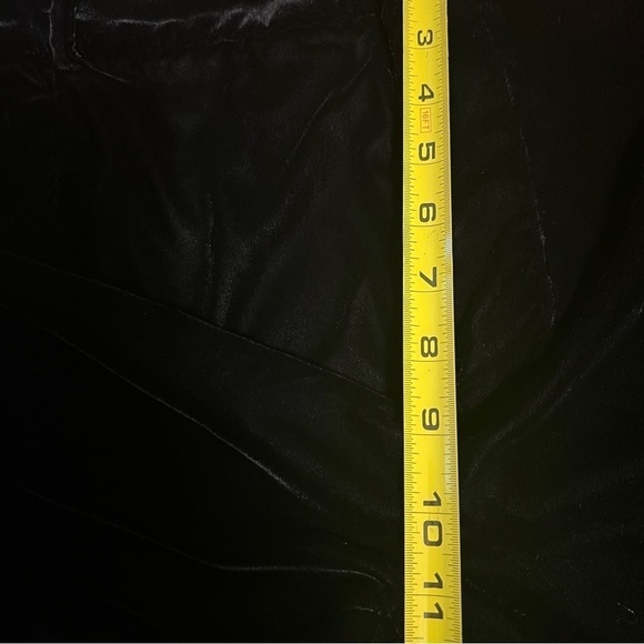 Zara Women's Velvet High Waist Trouser Pants in Black Sz L Style 2731/305/800 - Picture 14 of 15